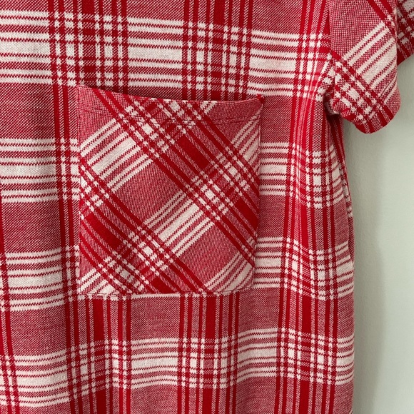 Zara NWOT Plaid Long Tee - Picture 5 of 5